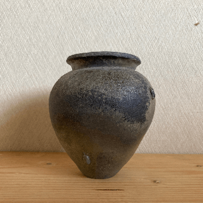 自然釉 小壺 団子虫