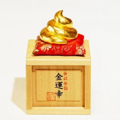 工芸品「金運幸」(金箔・高岡銅器)