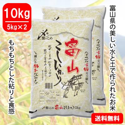 【令和6年産】富山県産[こしひかり]　10kg(5kg×2)