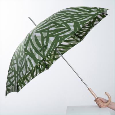 晴雨兼用傘Umsol  Reverse LEAVES ACACIA green