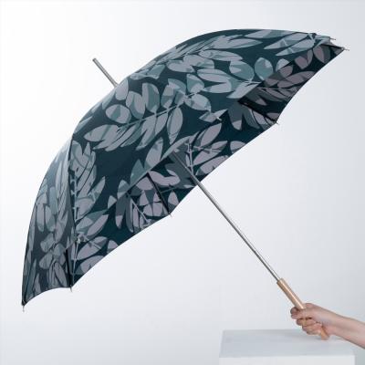 晴雨兼用傘Umsol  Reverse LEAVES WISTERIA navy