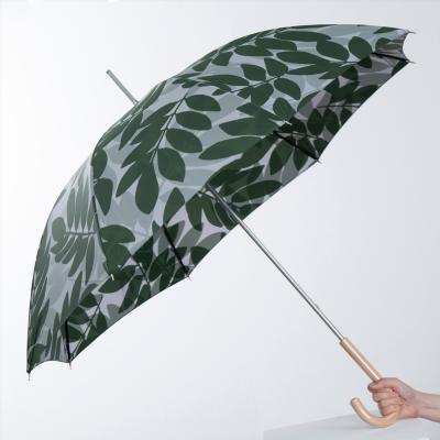 晴雨兼用傘Umsol  Reverse  LEAVES WISTERIA green
