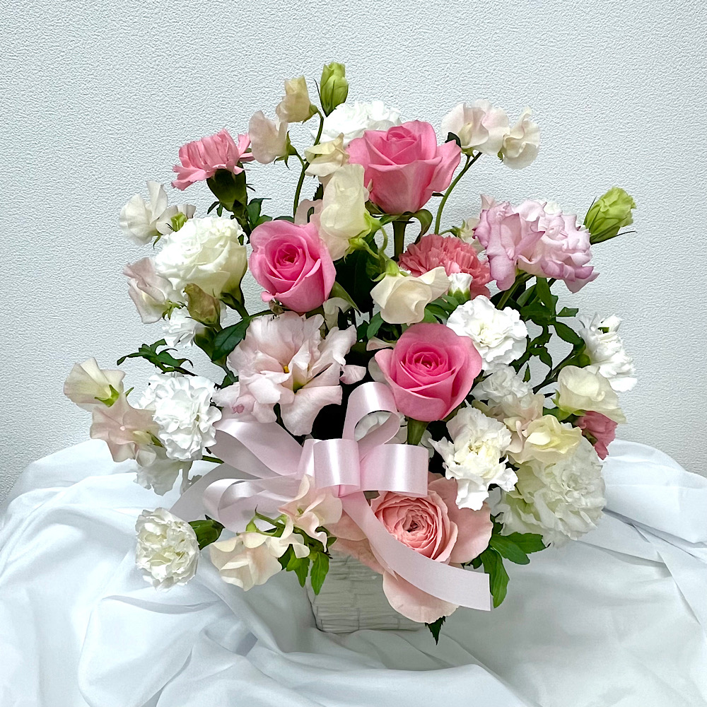 【春】アレンジメント(上品ピンク)