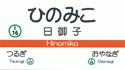 北陸鉄道駅名キーホルダー(石川線日御子駅)