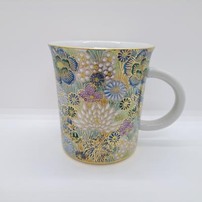 マグカップ　花詰(青)