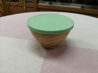 素地　白木カップ　エメラルド