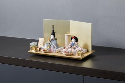 牛首紬ひな人形　つむぎ　親王飾り