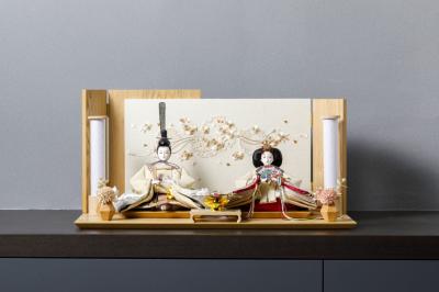 加賀友禅ひな(小)　四君子　ぼかし