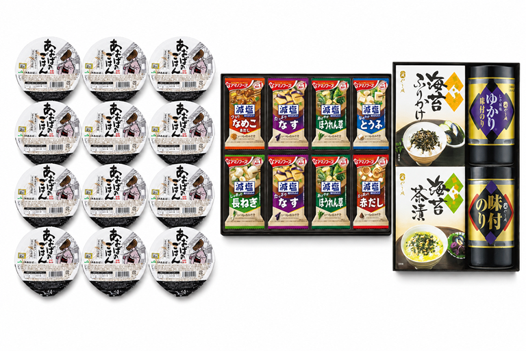 みそ汁・富山県産コシヒカリとご飯のおともセット