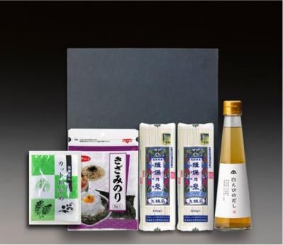 【夏ギフト!お中元にもおすすめ送料無料】揖保乃糸・白えびのだしギフト