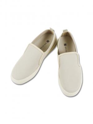 ORIGAMIX 和紙布スリッポン BEIGE × IVORY