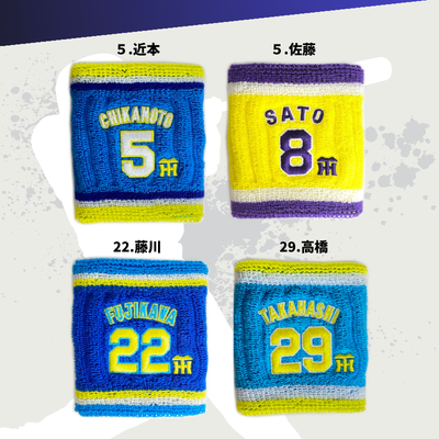 2026年阪神タイガース応援グッズ 選手ロゴマーク蓄光ライン入りリスト
