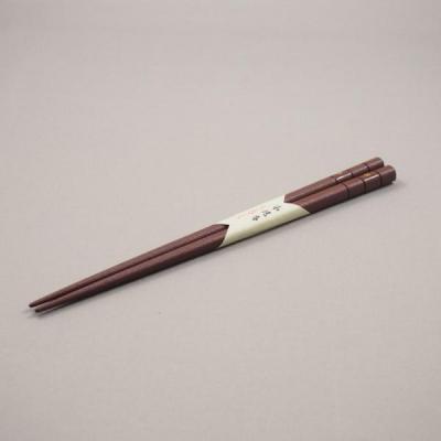 乾漆箸　桜市松　茶