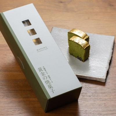 大納言入り抹茶ケーキ　黄金の焼菓子