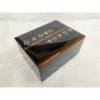 切金螺鈿箱(きりきんらでんばこ)「やつ橋」