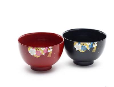 花嫁お椀・花婿お椀2客ギフトセット(紅白化粧箱付き)
