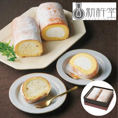 【送料込み・冷凍】新杵堂 スーパースターロール&マロンスターロール