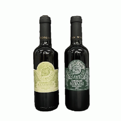 【セット】ジョージア伝統的クヴェブリオレンジ+赤ワイン　2本セット