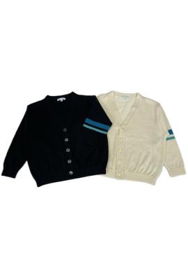 子供服ライン入カーディガン
