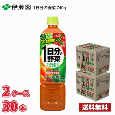 伊藤園 1日分の野菜 740g ペット 30本 (2ケース)