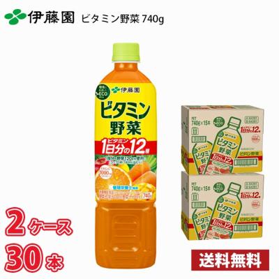 伊藤園 ビタミン野菜 740g ペット 30本 (2ケース)
