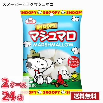 エイワ スヌーピービッグマシュマロ 65g 12袋入り 2ケース 合計24袋