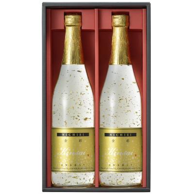 日榮 加賀金箔入 金彩セット 720ml×2本