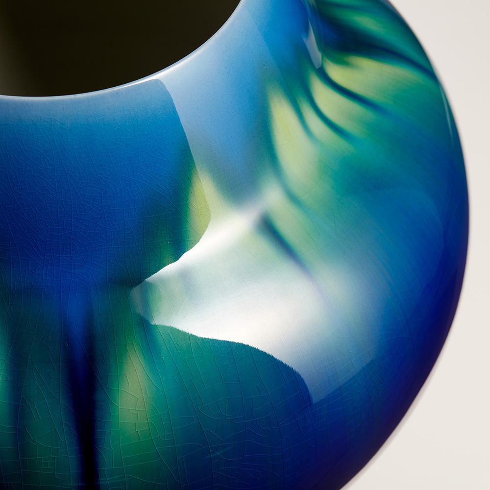 10号花瓶 碧明耀彩 三代 德田八十吉|COREZO(コレゾ) これぞ北陸